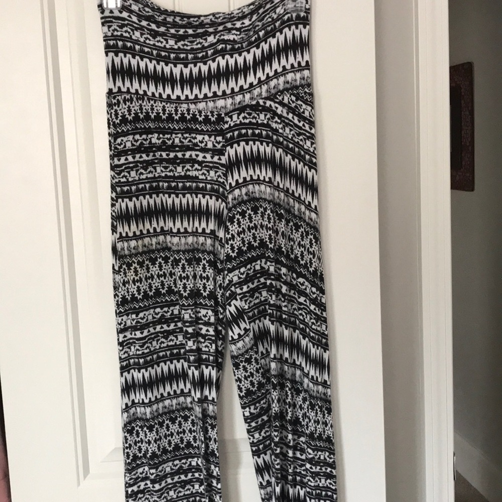 Black and White Palazzo Pants
